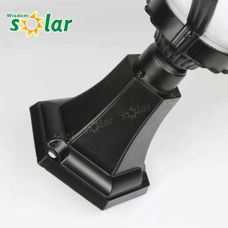 Rechargeable LED solar pillar lamp