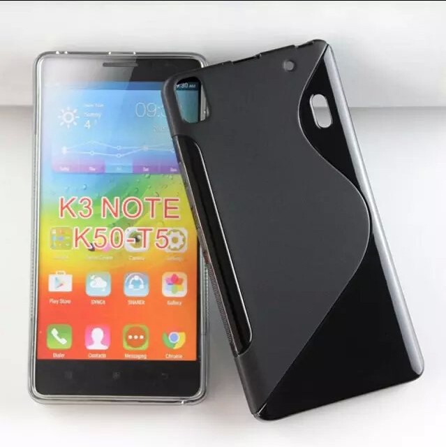 Customized cell phone case TPU S-line soft gel case for Lenovo K3 Note K50 T5 5.5 Mix colors