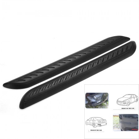 Black Car Door Bodywork Guard Bumper Scratch Protector Protective Strip Bar