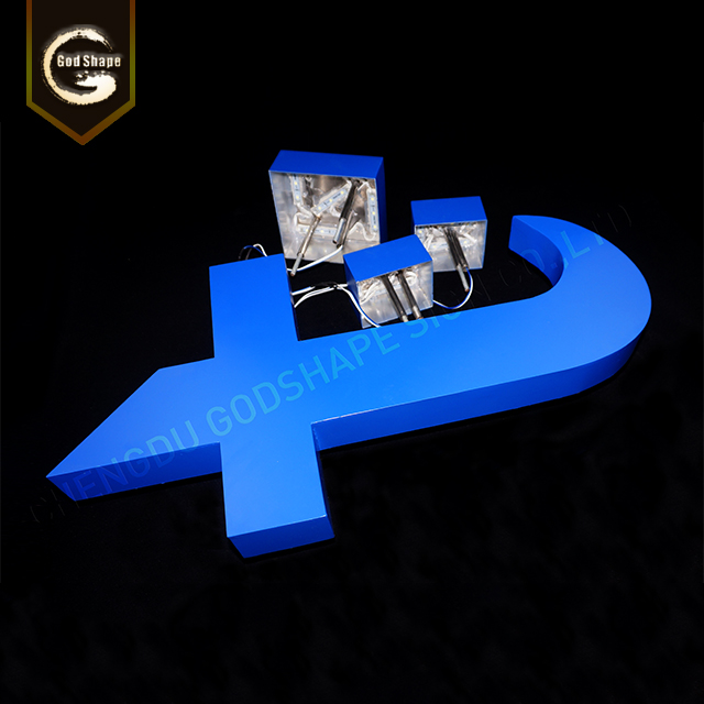 Wall Mounted Illuminated Letters Outdoor LED Signs