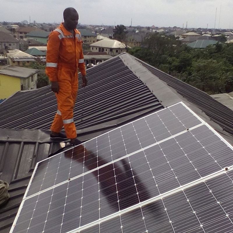 17KW grid connect solar panel system home (solar panel+solar inverter+solar panel rack)