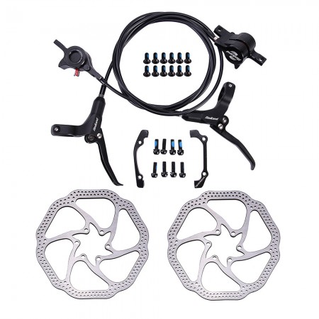 MTB Mountain Bicycle BB5 Hydraulic Brake Set Front & Rear Black 160mm Rotors