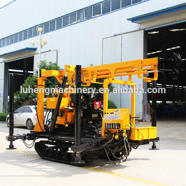 Crawler mounted Mechanical Mobile 200m Water Well Bore Hole Drilling Rig Factory Price