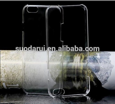 Clear Transparent Plastic Hard Case for iPhone 6 Plus 5.5