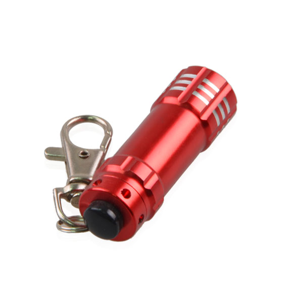 Aluminum Alloy Led Key Chain Mini 3 LED  Flashlight Key Chain  custom logo