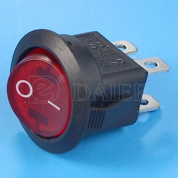 125V Double Pole 4 PIN ON OFF 2 Position Green Led Rocker Switch 12V