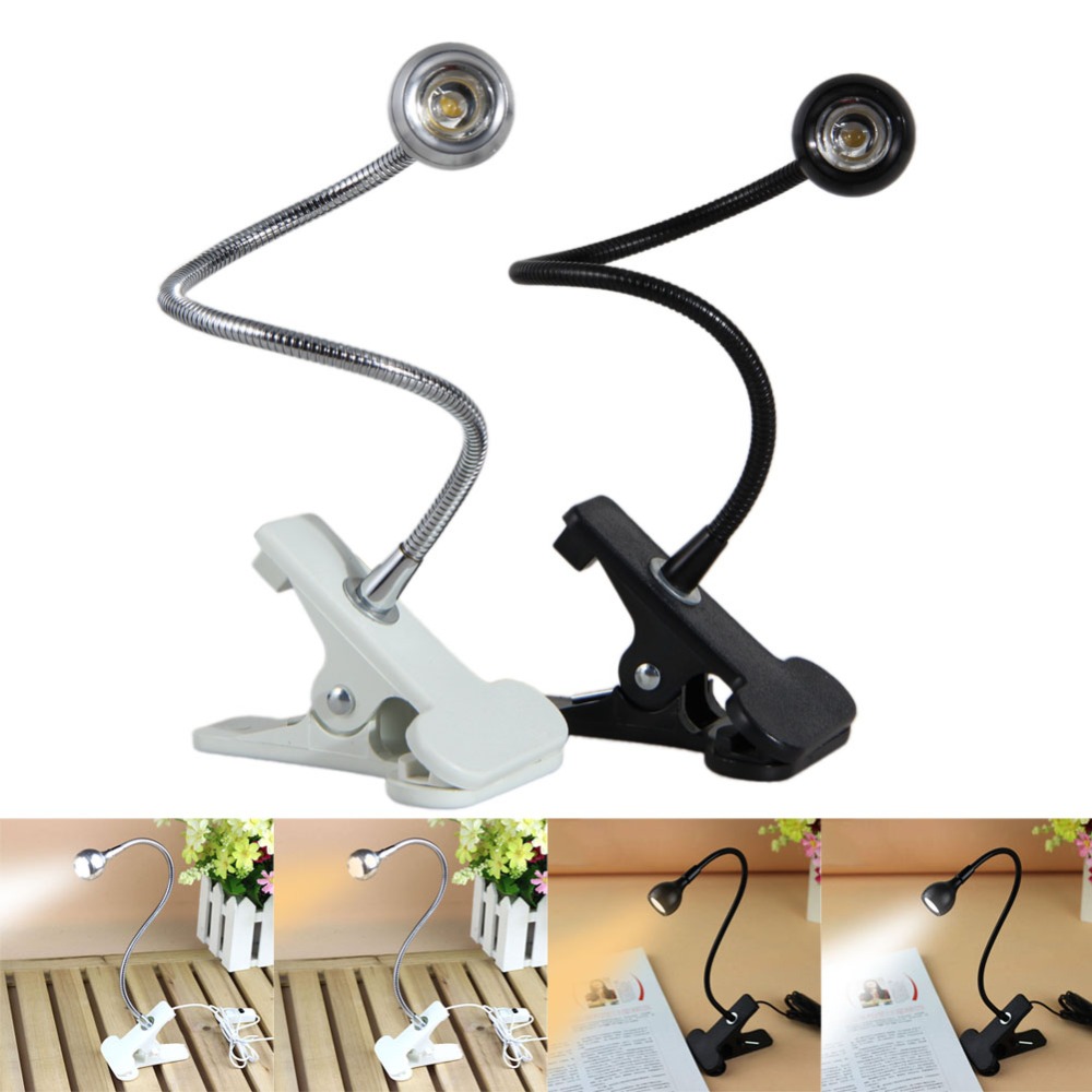 Clip Holder USB power Led desk lamp Flexible Table Lamp bedside lamp Book light for the bedroom living room home decoration