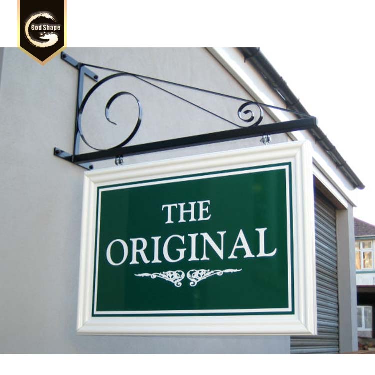 Wholesale  wall mounted projecting suspended sign plate aluminum sign panel