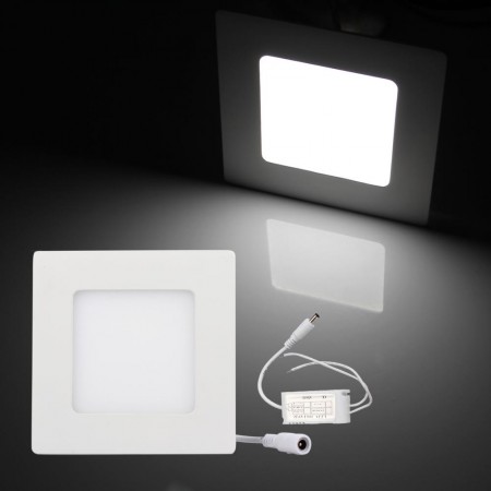2835 SMD 60 LED Recessed Square Ceiling Down Panel Light Lamp