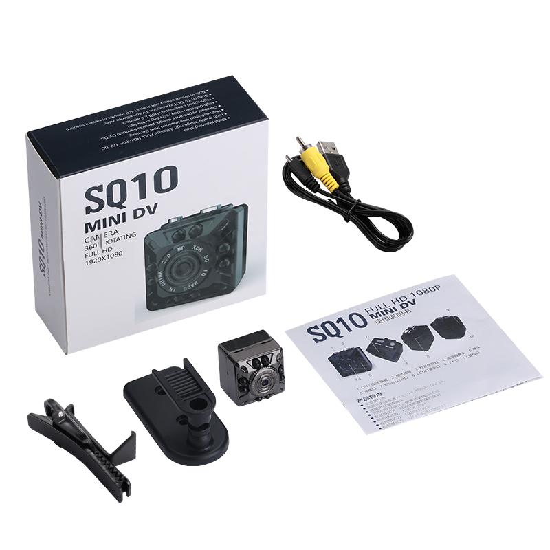 SQ10 Mini Camera 1080P Portable Security Camcorder small cam with Night Vision Motion Detection sport cam Support Hidden TF card