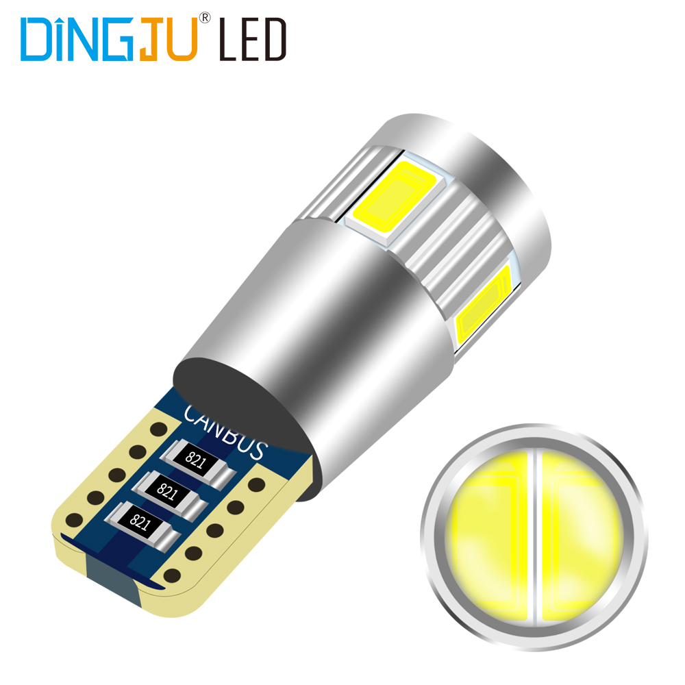 Factory Directly Supply t10 6smd 5730 car bulb 12v 0.2A canbus LED decoding dedicated  light parklight with direct sale price