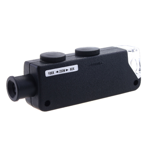 High Quality Mini Microscope Handheld 60X-100X Zoom Magnifier Microscope Jewelers Loupe Magnifying Glass LED Light Microscopio