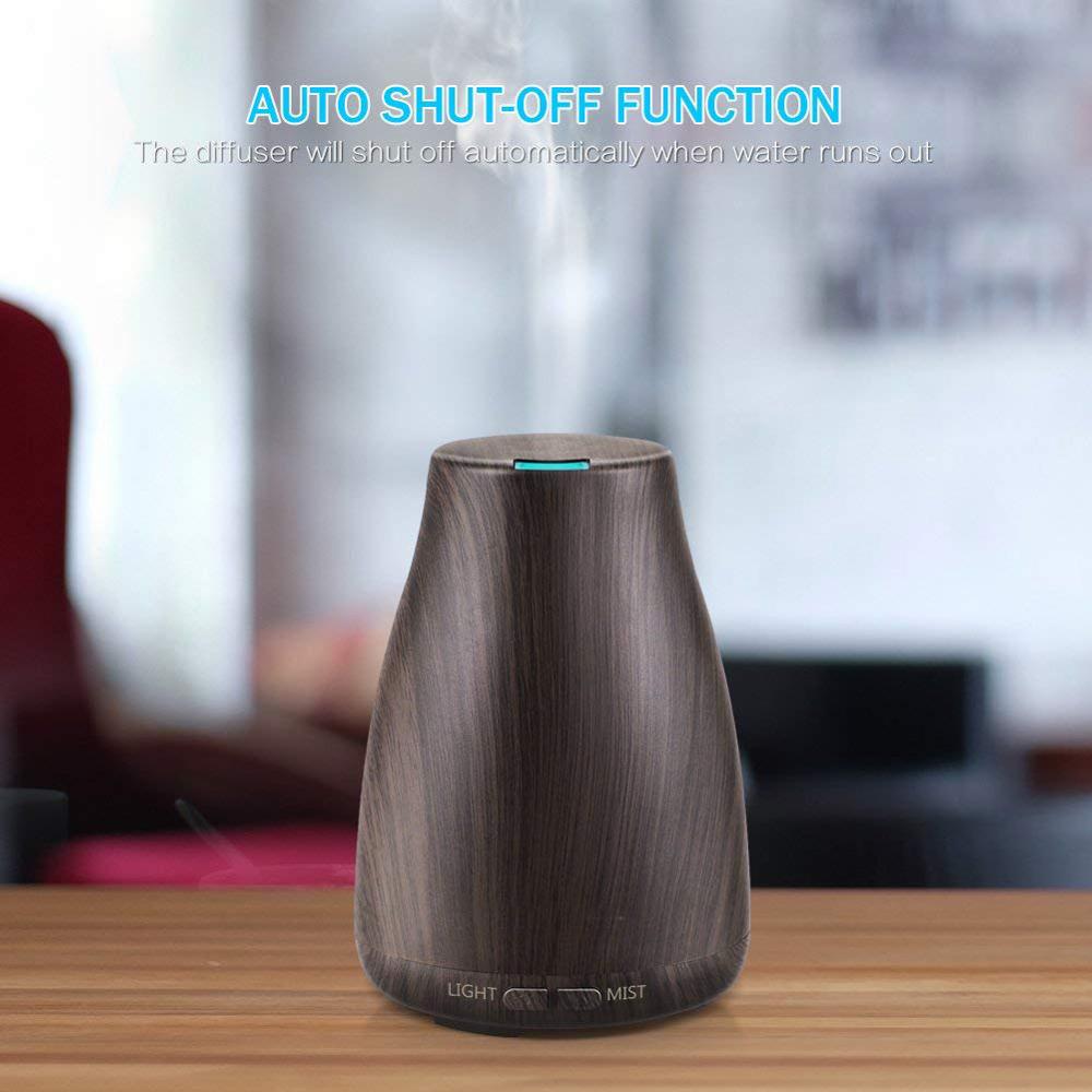 2nd Version Essential Oil Diffuser Aroma Essential Oil Cool Mist Humidifier with Adjustable Mist Mode,Waterless Auto Shut-off