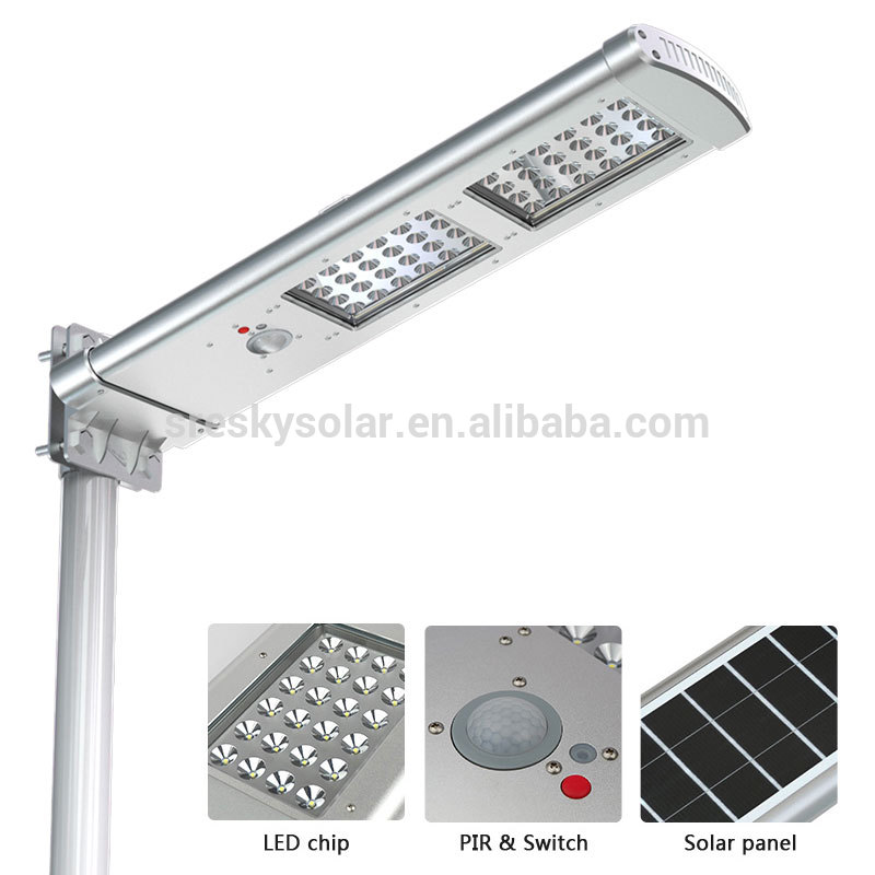 Smart Motion Sensor Led Solar Street Light Pole Design Outdoor