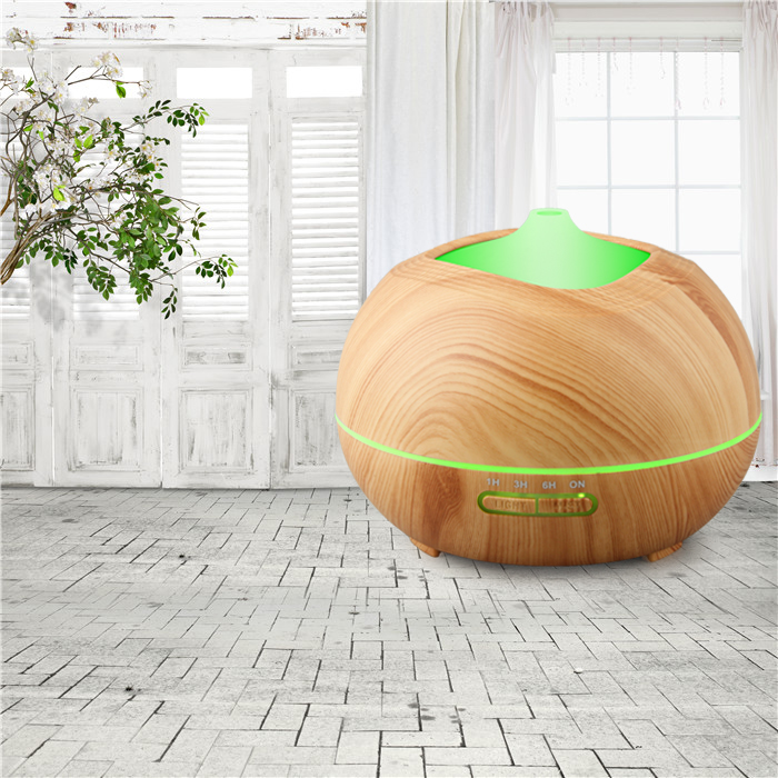 400ml Fragrance Essential Oil Wood Grain Diffuser for Aromatherapy with UL Electric Adapter