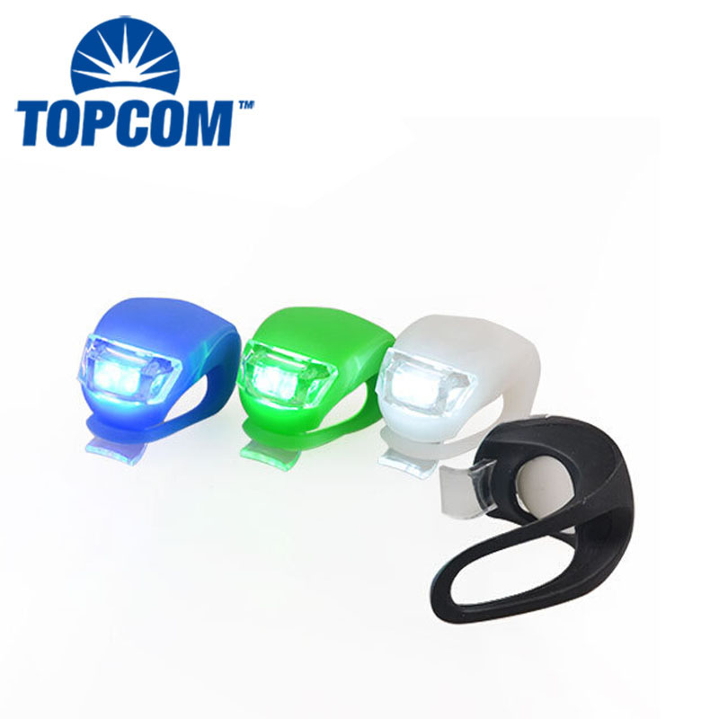 Waterproof Silicone Housing 2 LED Tail Bicycle Light For Night Cycling