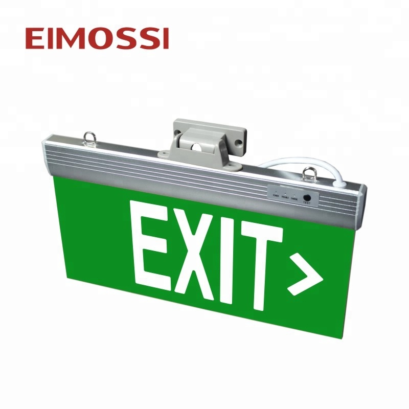 Quick Delivery Maintained Led EXIT Sign Aluminum Acrylic Printing Emergency Lighting