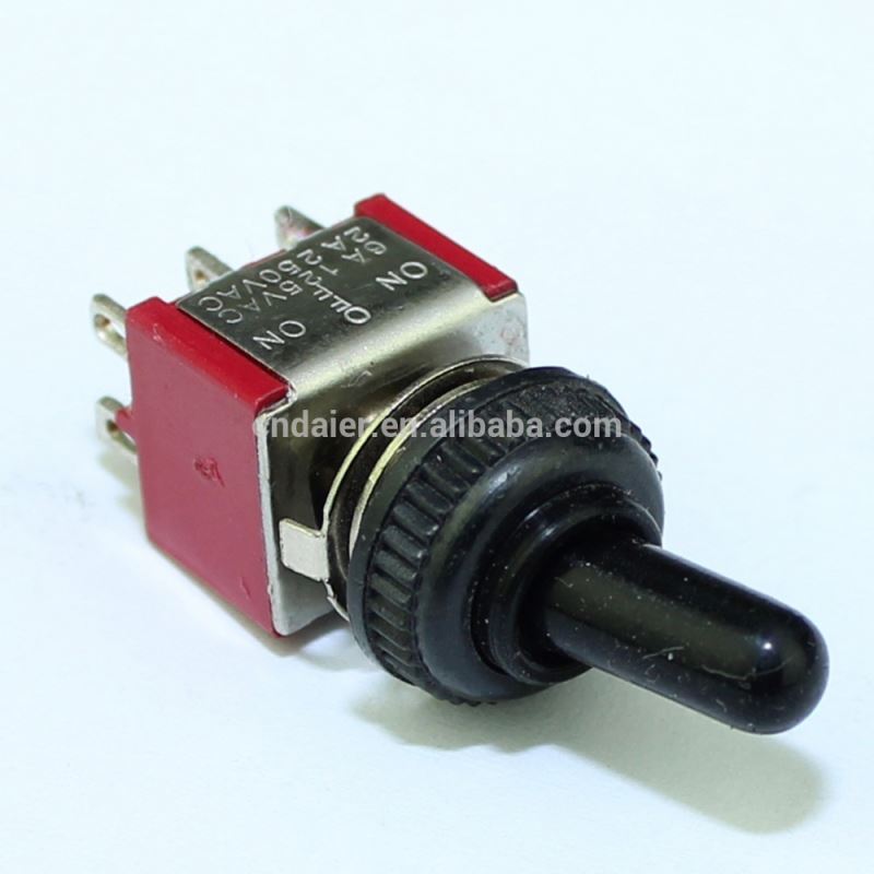 MTS-203 6A 6Pin Waterproof Locking DPDT Center OFF Toggle Switch