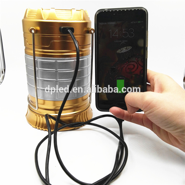 Solar powered led emergency lantern lamp with flashlight torch 8298