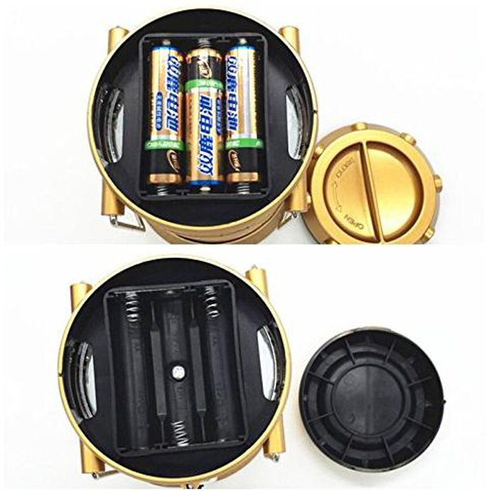 Goldmore 3*AA Battery LED Flame effect light, 6+1Outdoor flame telescopic camping Lantern