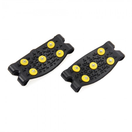 Anti Slip Snow Ice Climbing Spikes Grips Crampon Cleats 5-Stud Shoes Cover New