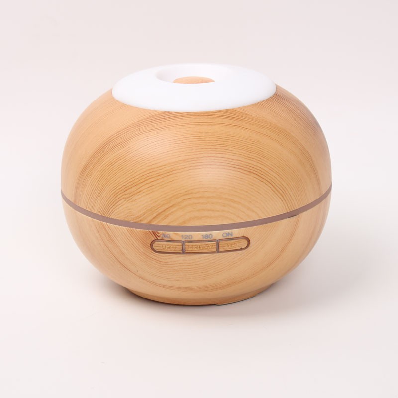 HDL 200ml Electric Real Wood Ultrasonic Aroma Diffuser ,Wood And Glass Aroma Diffuser ,Cool Mist Humidifier For Aromatherapy