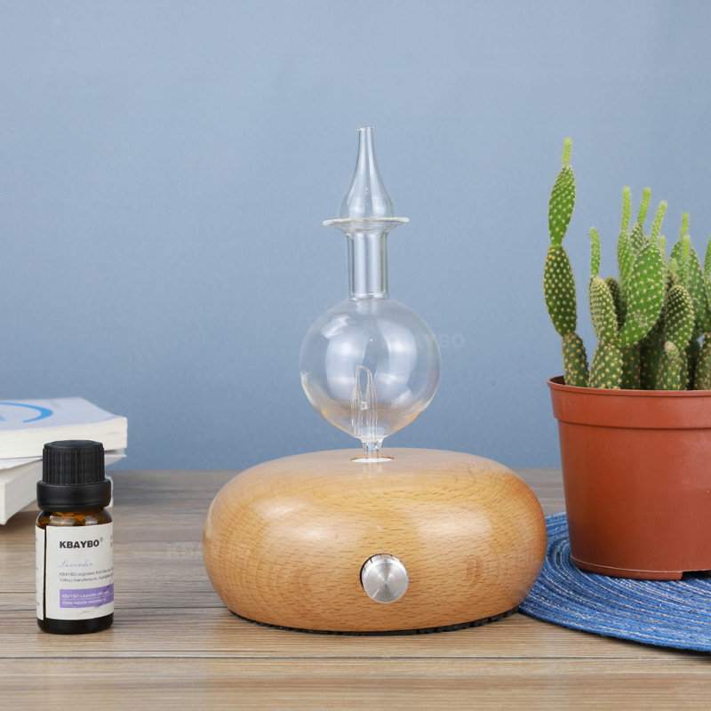 Nebulizer Diffuser Essential Oil Ultrasonic Aromatherapy Diffuser, Glass Waterless