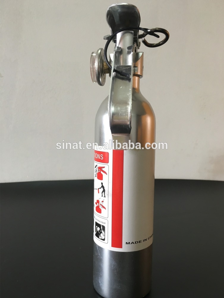 0.5kg foam chrome skinny fire extinguisher with aluminium valve