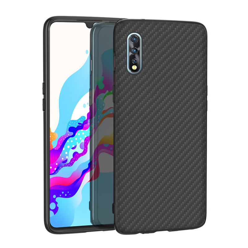 Premium Carbon Fiber  Case Full Sides Protective Shell Back shockproof Cover Design For Vivo Z5