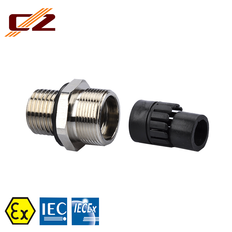 Flame-proof Ex d Brass Armoured Cable gland for Hazardous Areas Zone 1 2 21 22