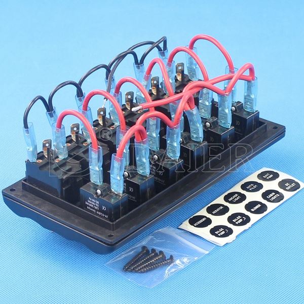 12V LED Black or White Toggle Switch/Marine Flexible Solar Panel