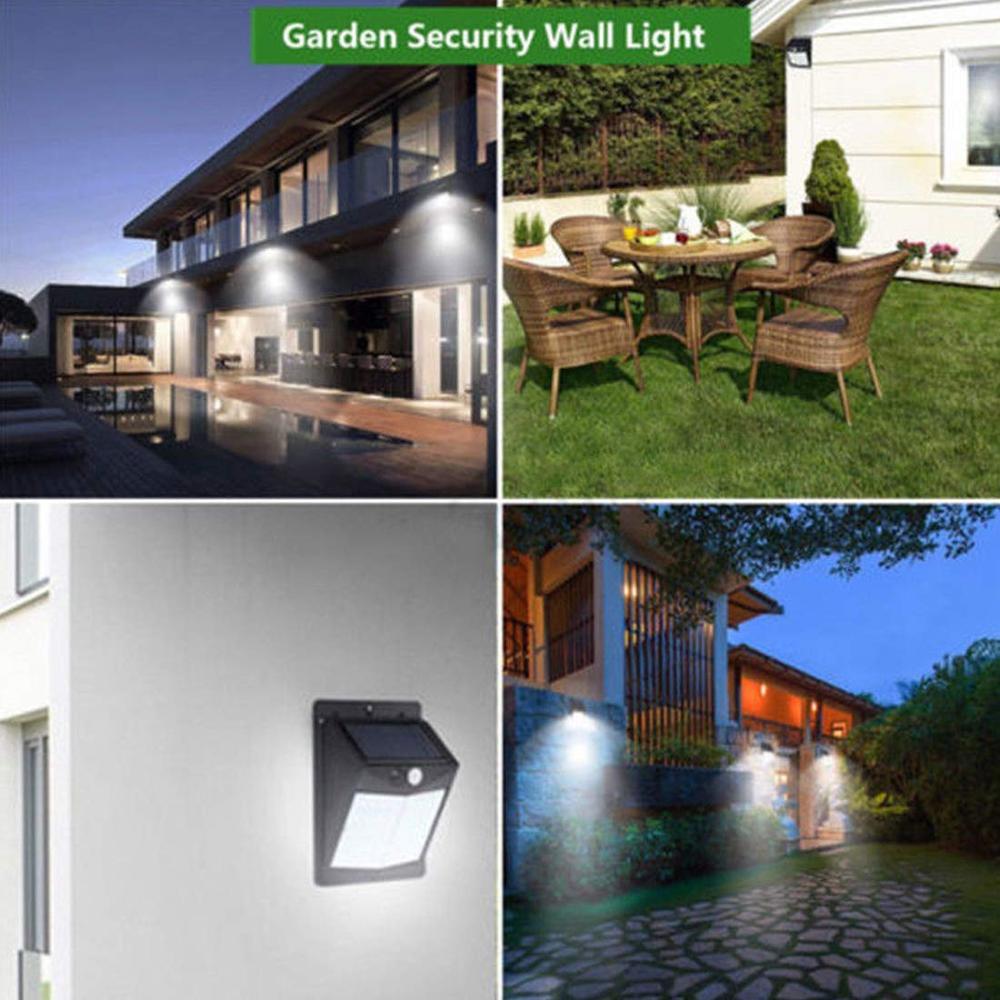 Newest Tech Outdoor Pir Motion Sensor Waterproof IP44 Security 40 Led Solar Garden Light for Wall Yard Garage Porch Home