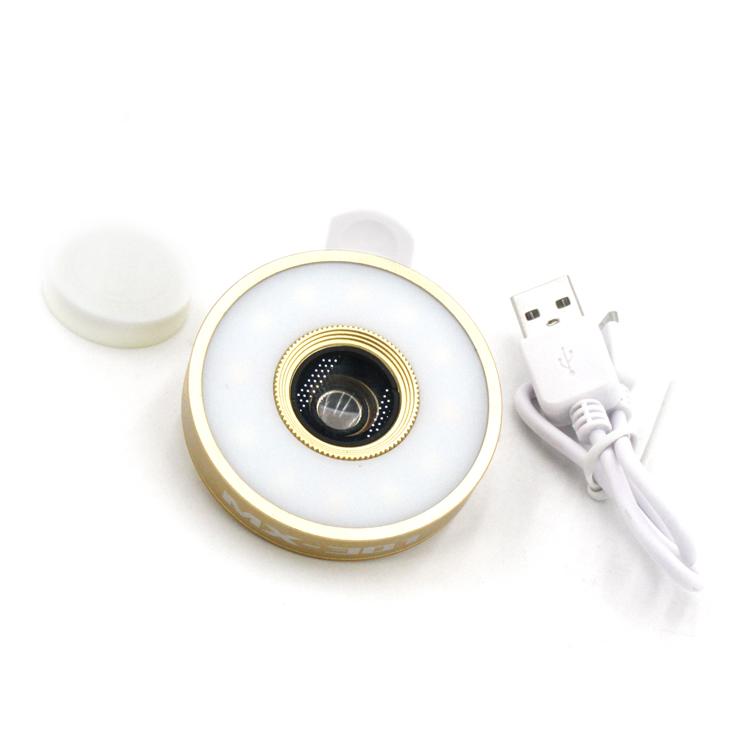 Classic Design LED Selfie Ring Light Supplement Brightness Photo Light Clip-on Makeup Beauty Video Lamp for Mobile Phones