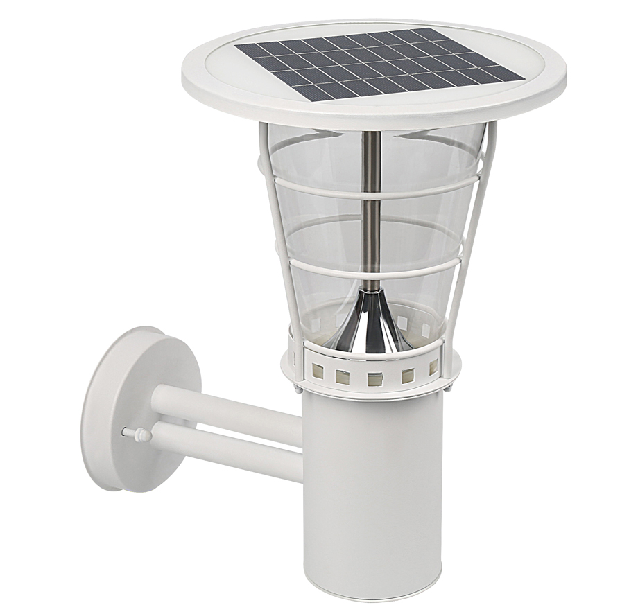 stainless steel waterproof IP65 high lumens outdoor solar wall light with LED garden wall lights