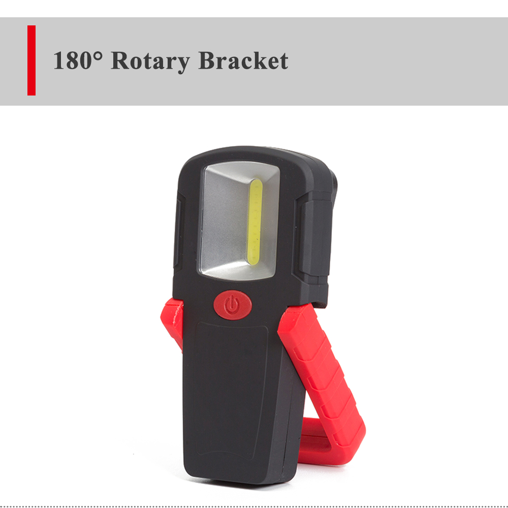 Small Led Battery Powered Car Inspection Cob Task Light With Magnet Base and Hook