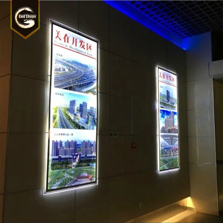 OEM ODM Menu Board Ultra Slim Hanging Acrylic Crystal Led Light Box