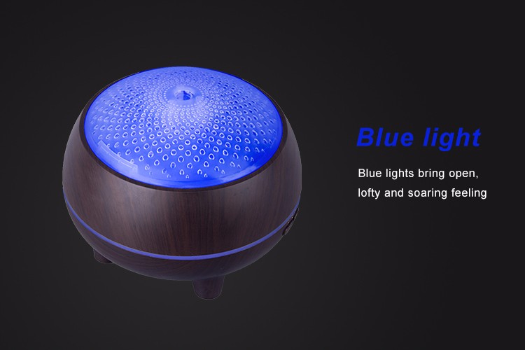 Color Change Ultrasonic Low Noise Cool Mist Diffuser Wooden Humidifier for Aromatherapy