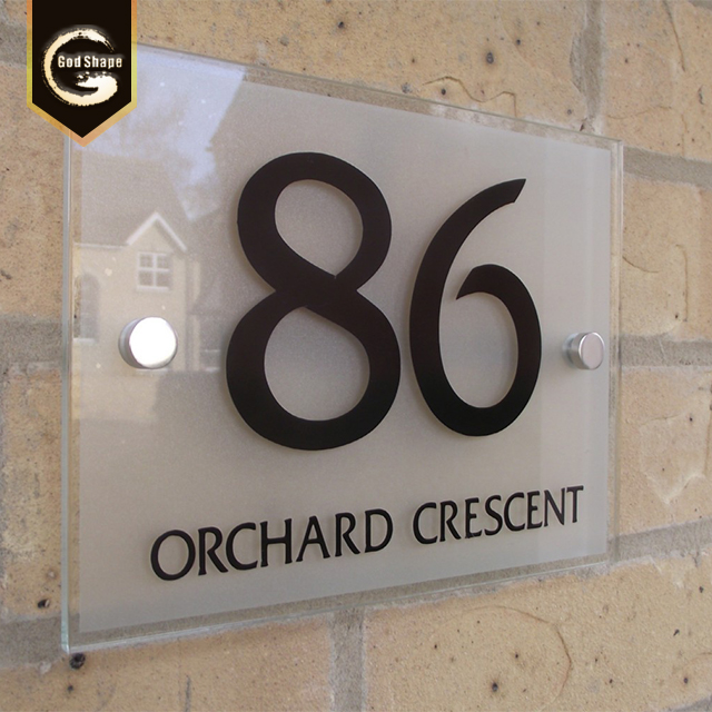 Acrylic Door Plate Sign with Braill and Tactile Information