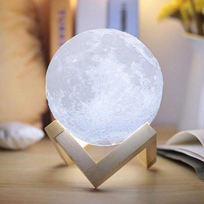 Goldmore moon lamp 3D Printing Rechargeable Moon Night Light of Dimmable Touch Control