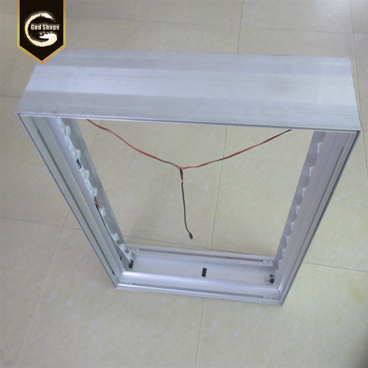 custom outdoor advertising aluminum frameless poster tension fabric LED backlit sign light box