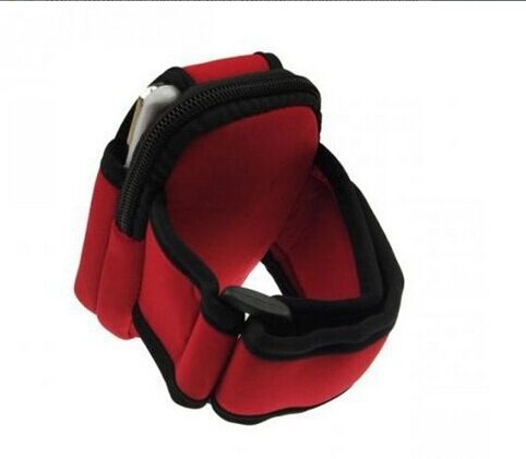 Factory Price Earphone Pocket Pouch For Smart Phone Neoprene Material Armband Led Running Sports Armband