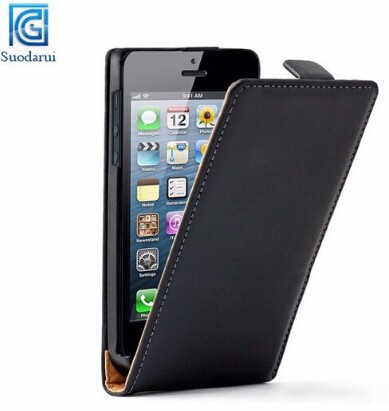 For iphone 5s and for iphone 5 Ultra Slim Flip Leather Case Cover