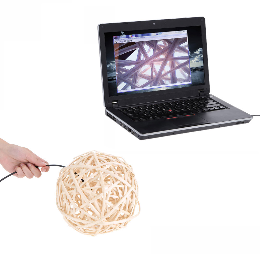 7mm 10M Cable USB Endoscope Borescope Inspection Snake Scope Camera with Snapshot Button 6pcs LED Waterproof For Windows