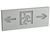 LED exit signs 8w exit sign emergency lighting  silver  led exit sign