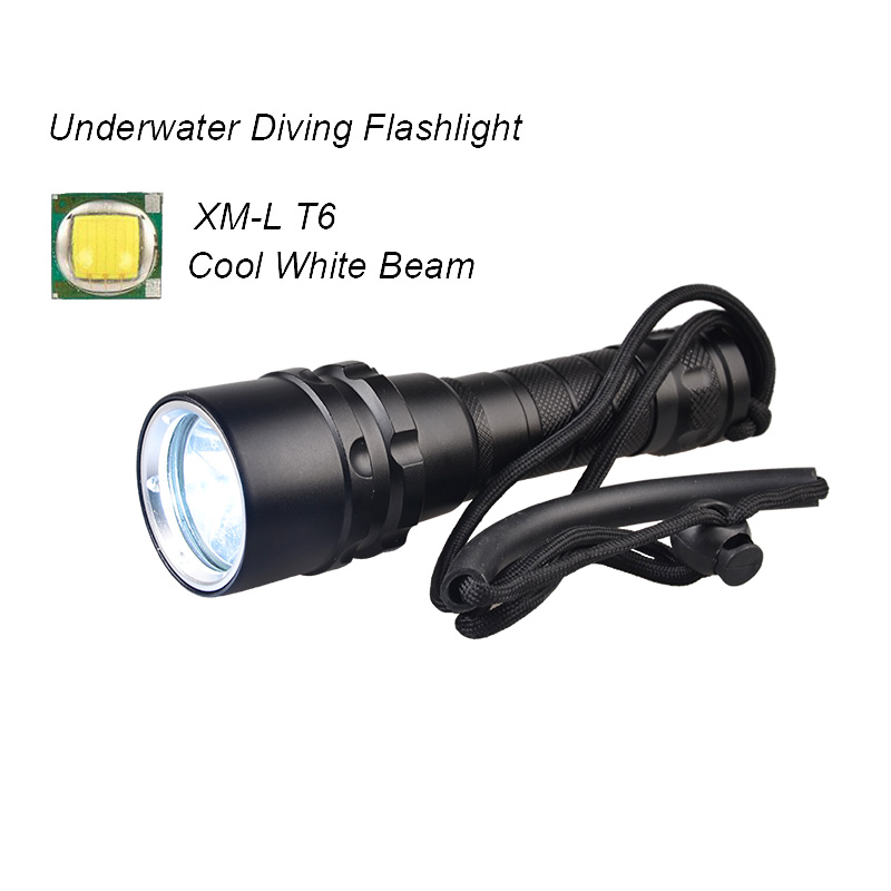 Scuba Diving Equipment Underwater 100m XM-L2 or XP-E High Brightness LED Dive Torch