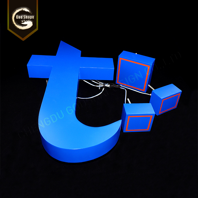 Outdoor Lighted Signs Luminous 3D Letters Frontlit Sign