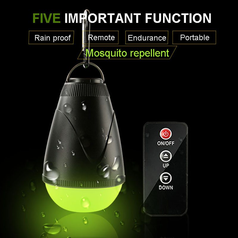 C1M Remote Control Led Camping Light Anti Mosquito LED Bulb USB Rechargeable Tent Light Mosquito Repellent Camping Lantern