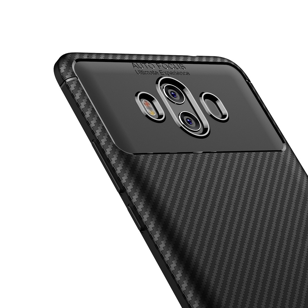 New Premium Shock Protection Carbon Fiber Skin TPU Silicone Case For Huawei Mate 10