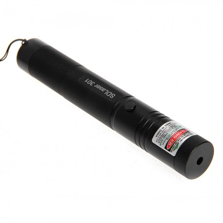LT-301 Aluminum Alloy Green Laser Pointer Flashlight 532nm 5mw Laser -black