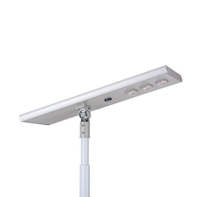 Gray Aluminum 100lm/w Ip65 Compact 40watt 80w 100w Ip65 Outdoor Efficiency Led Solar Street Light